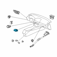 OEM 2020 Honda Accord Switch Assembly, Hazard & Passenger Srs Off Diagram - 35510-TVA-A01