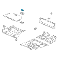 OEM 2017 Honda Odyssey Lock Assy., Floor Lid *NH167L* (GRAPHITE BLACK) Diagram - 84530-SHJ-A01ZF