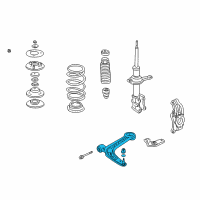 OEM 2000 Honda Insight Arm, Right Front (Lower) Diagram - 51350-S3Y-023