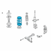 OEM 2006 Honda Insight Spring, Front Diagram - 51401-S3Y-A01