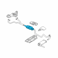 OEM 1993 Pontiac Firebird 3-Way Catalytic Convertor Assembly Diagram - 25146927