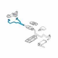 OEM 1995 Chevrolet Camaro Exhaust Crossover Pipe Assembly Diagram - 10247840