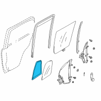 OEM 2001 Chevrolet Tracker Weatherstrip Diagram - 30022773