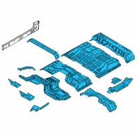 OEM 2015 Ford F-350 Super Duty Floor Pan Assembly Diagram - BC3Z-2611000-A