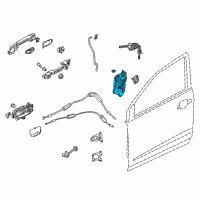 OEM 2016 Honda CR-V Latch Assembly Diagram - 72110-T0A-A21