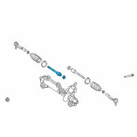 OEM 2008 Toyota Camry Inner Tie Rod Diagram - 45503-39315