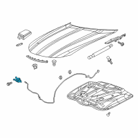 OEM Chrysler Hood Latch Diagram - 55113787AB