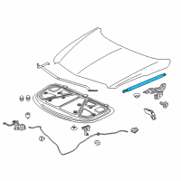 OEM Cadillac Support Cylinder Diagram - 23186608