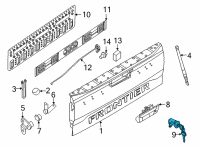 OEM Nissan Frontier CYLINDER SET-REAR GATE LOCK Diagram - K3477-9BU0A