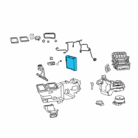 OEM Ram A/C Evaporator Core Diagram - 68199106AA