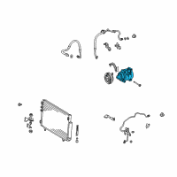 OEM 2006 Scion tC Compressor Diagram - 88320-21100