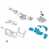 OEM Honda Odyssey Lock Assy., Steering Diagram - 06351-TK8-A01
