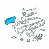 OEM Chevrolet Blazer Instrument Cluster Diagram - 84734998