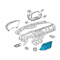 OEM Chevrolet Dash Control Unit Diagram - 84563760