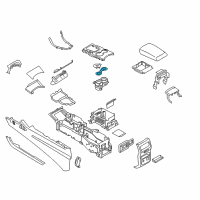 OEM 2015 Ford Edge Cup Holder Insert Diagram - FT4Z-5813562-AF