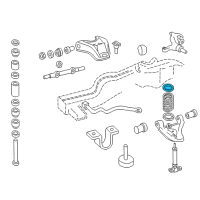 OEM 1989 Chevrolet Astro Insulator-Front Spring *Blue Diagram - 15737908