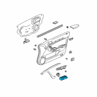 OEM 2004 Acura TSX Switch Assembly, Rear Power Window Diagram - 35770-SEC-A01