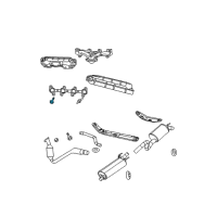 OEM 2011 Jeep Liberty Bolt-Exhaust Manifold Diagram - 6507746AA