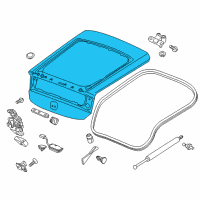 OEM 2014 Honda CR-Z Tailgate (DOT) Diagram - 68100-SZT-A90ZZ