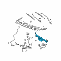 OEM 2007 Mercury Monterey Linkage Assembly Diagram - 1F2Z-17566-AA