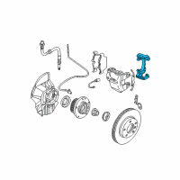 OEM BMW M3 Calliper Carrier Diagram - 34-11-2-282-177