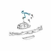 OEM Lincoln LS Wire Harness Diagram - 3W4Z-13076-AA