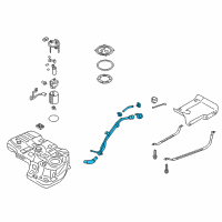 OEM Hyundai Filler Neck & Hose Assembly Diagram - 31030-4Z000