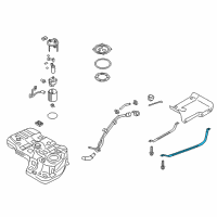 OEM 2017 Hyundai Santa Fe Sport Band Assembly-Fuel Tank LH Diagram - 31210-4Z000