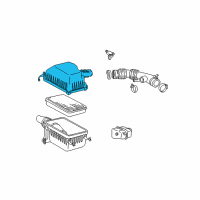 OEM 2002 Toyota Tundra Cap Sub-Assy, Air Cleaner Diagram - 17705-07040