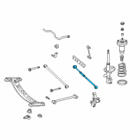 OEM Lexus Rear Suspension Control Arm Assembly, No.2, Right Diagram - 48730-33050