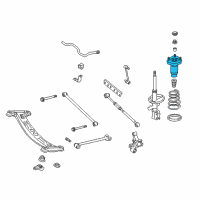 OEM 2002 Toyota Solara Upper Support Diagram - 48750-06050