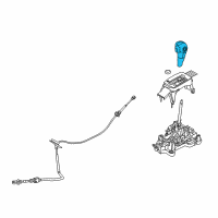 OEM Ford Fusion Shift Knob Diagram - 9E5Z-7213-JA
