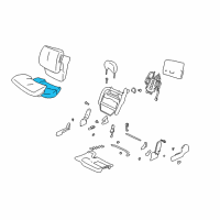 OEM 2002 Buick LeSabre Pad Asm, Driver Seat Cushion Diagram - 12459519