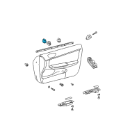 OEM 2005 Toyota Camry Mirror Switch Diagram - 84870-AA010