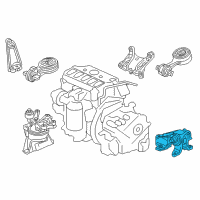 OEM 2014 Acura ILX Mounting, Transmission (At) Diagram - 50850-TX6-A81