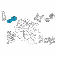 OEM 2014 Honda CR-V Torquerod Upr(AT) Diagram - 50880-T0A-A81