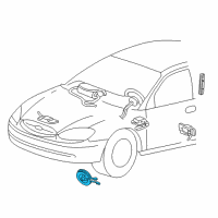 OEM 2006 Ford Taurus Clock Spring Diagram - 4F1Z-14A664-AB