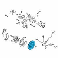 OEM Hyundai Veloster N Disc-Rear Brake Diagram - 58411-K9500