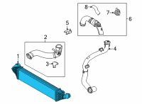 OEM 2020 Ford Escape COOLER ASY - ENGINE CHARGE AIR Diagram - LX6Z-6K775-A