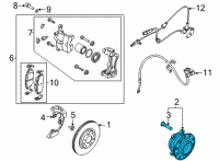 OEM 2022 Kia K5 Front Wheel Hub Assembly Diagram - 51730L1000