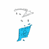 OEM Scion Quarter Trim Panel Diagram - 62510-21020-B1