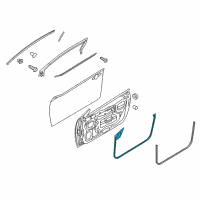 OEM 2011 Kia Forte Koup WEATHERSTRIP Assembly-Front Door Side Diagram - 821301M200