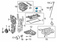 OEM Toyota RAV4 Prime Filler Cap Diagram - 12180-38010