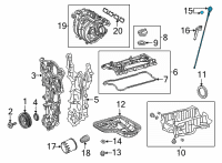 OEM 2022 Toyota Corolla Cross Dipstick Diagram - 15301-F2010