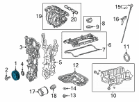 OEM Lexus PULLEY Assembly, CRANKSH Diagram - 13470-24010