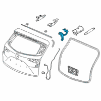 OEM 2022 Acura RDX Hinge Complete R, Tail Gate Diagram - 68210-TJB-A01ZZ