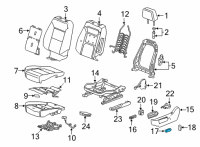 OEM 2020 Chevrolet Silverado 1500 Slide Knob Diagram - 90921021