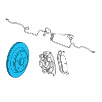 OEM 2003 Dodge Durango Brake Rotor Diagram - 52010415AA