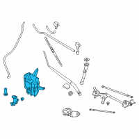 OEM Nissan Quest Tank Assy-Windshield Washer Diagram - 28910-1JA0A