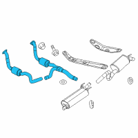 OEM 2008 Dodge Durango Converter-Exhaust Diagram - 52855762AA